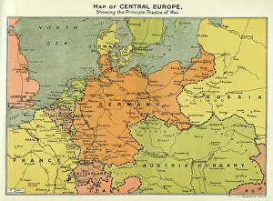 Philip Talmage: Map of Central Europe, World War One