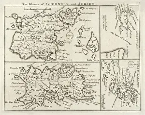 Scilly: Map - Channel Islands 18th century