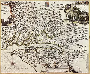 Treks: Map of Chesapeack Bay and Virginia 1672