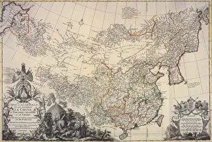 Tibet: Map of China, 1734
