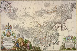 Colorization: Map of China, 1734