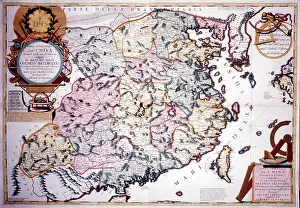 Coronelli: Map of China, c. 17th century
