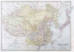 Underlined: Map of the Chinese Empire 1871