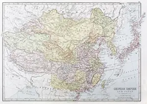 Underlined: Map of the Chinese Empire 1871