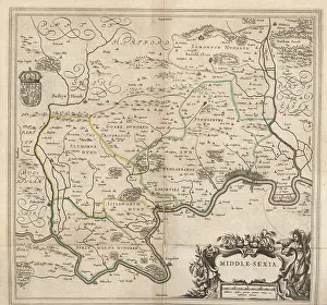 Mapmaker: Map of the city of London and county of Middlesex