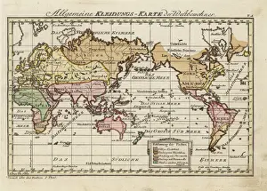 Collignon: Map of the clothing of the world's inhabitants