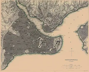 Antiquarian: Map of Constantinople 1840