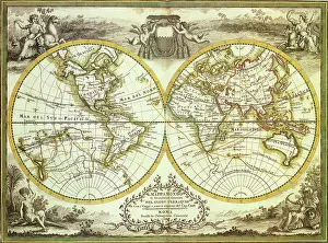 1788: Map of Cook's Voyages 1788