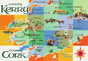 Tipperary: Map, Counties and Towns, Republic of Ireland