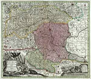 Matthaeus: Map of the county of Styria. By Matthaeus
