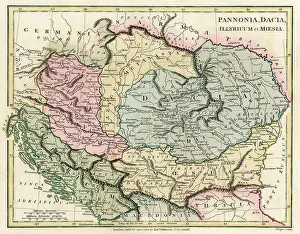 Dacia: Map of the Dacian Empire and Roman provinces