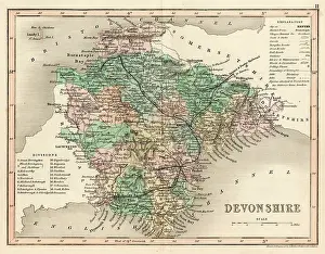 C1857: Map - Devon circa 1857