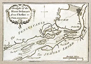 Fullerton: Map of the Draught of the River Delaware