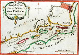 Fullerton: Map of the Draught of the River Delaware