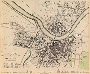 Map of Dresden 1833