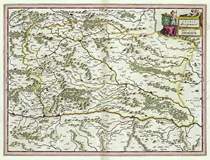 Oesterreich: Map of the duchy of Styria. Ludwig