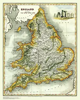 Stonehenge: Map of England and Wales