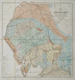 Adjoining: Map of the English Lakes (Ruthven, 1855)