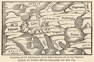 Pontus: MAP OF EUROPE, 1550