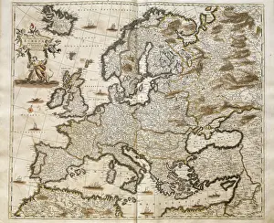 Cartographies: Map of Europe of Frederick de Wit (Amsterdam