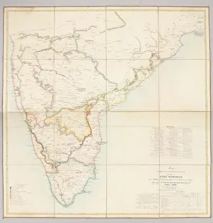 1843: Map Exhibiting the present partition of the Country