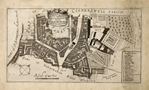 Farringdon: Map of Farringdon, London 1755
