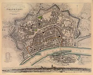 Frankfort: Map of Frankfort 1833