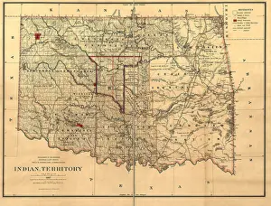 Chickasaw: map - geography - Indian TerritoryNative Americans -