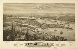 Puget: Map - geography - information - Washington - Olympia
