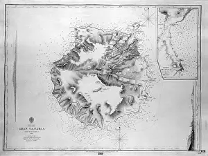 Charts: Map of Gran Canaria, Canary Islands