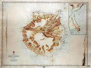 Charts: Map of Gran Canaria, Canary Islands