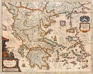 Grece: Map of Greece 1640