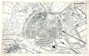 Environs: Map of Hamburg