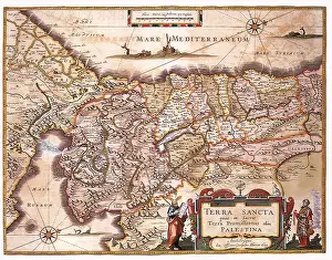 1662: Map of the Holy Land and Routes 1662