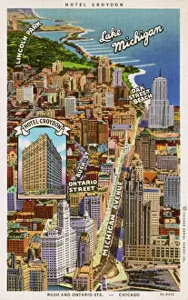 Sreet: Map for the Hotel Croydon, Chicago