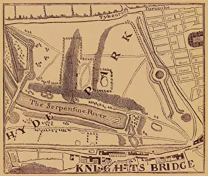 Roque: Map of Hyde Park, London