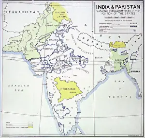 Map of India and Pakistan