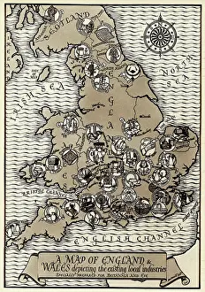 Map of the Industries in England and Wales