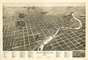 Pauli: Map - information - landscape - South Bend - Indiana