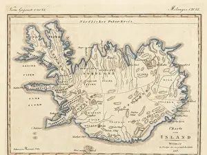 Hecla: Map of the island of Iceland, 1815