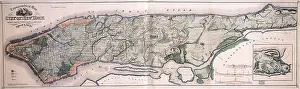 Sanitary: Map of the Island of New York City 1865