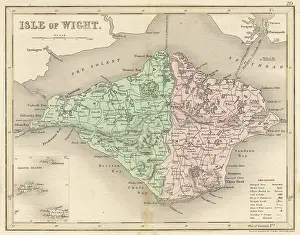 C1857: Map - Isle of Wight circa 1857
