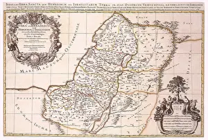 1696: Map of Israel's Twelve Tribes 1696