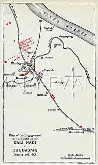 Kali: MAP OF KHUDAGANJ/MUTINY