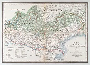 Topographic: Map of the Kingdom of Lombardy-Venice. 1841