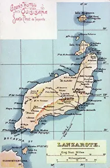 Lanzarote: Map of Lanzarote, Canary Islands