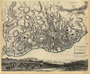 Lisboa: Map of Lisbon 1832