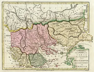 Thracian: Map of the Macedonian and Thracian Empire