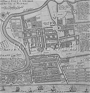 Stgeorge: MAP OF MADRAS / 1810
