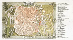 Ventura: Map of Madrid (1762) by Ventura Rodriguez and
